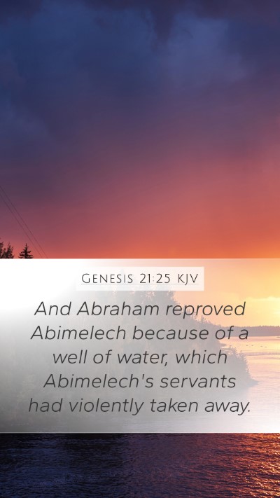 Genesis 21:25 Explained