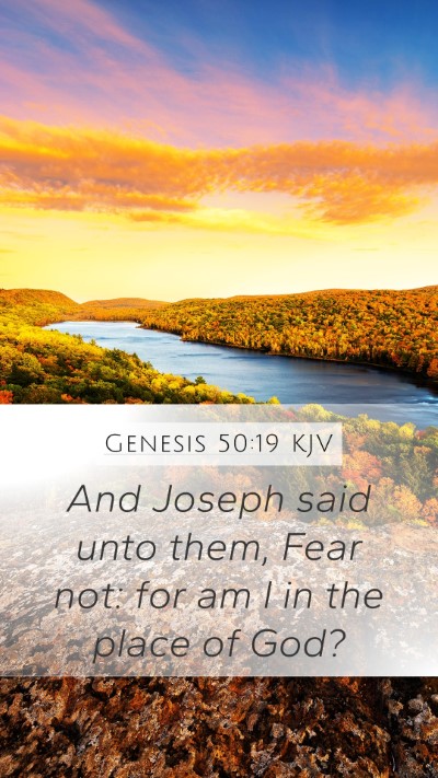 Genesis 50:19 Explained