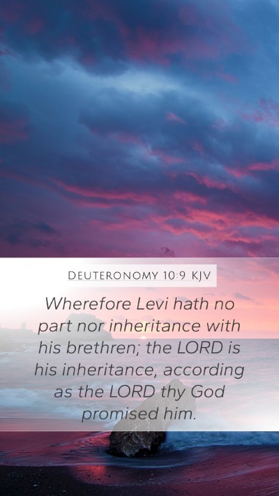 Deuteronomy 10:9 Explained