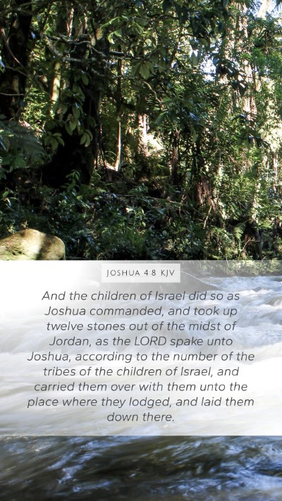 Joshua 4:8 Explained