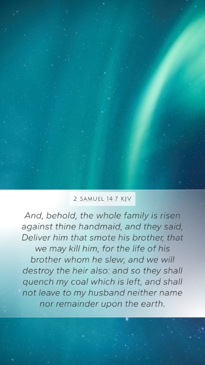 2 Samuel 14:7 Explained