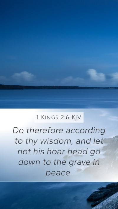 1 Kings 2:6 Explained