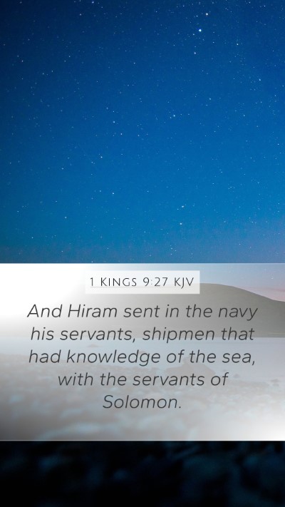 1 Kings 9:27 Explained