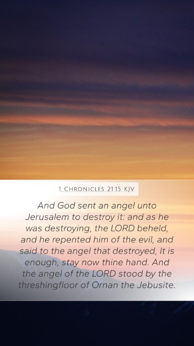 1 Chronicles 21:15 Explained