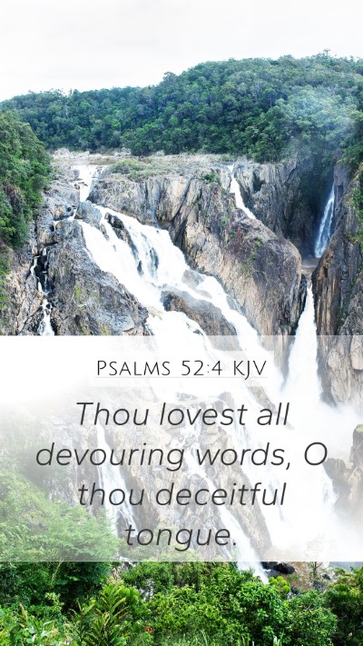 Psalms 52:4 Explained
