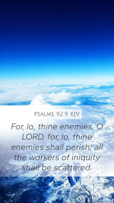 Psalms 92:9 Explained