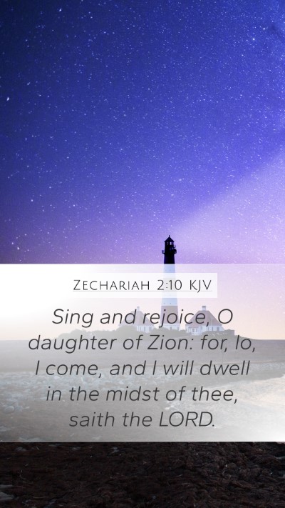 Zechariah 2:10 Explained