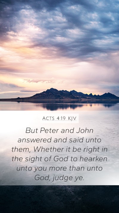Acts 4:19 Explained