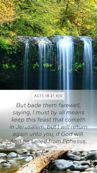 Acts 18:21 Explained