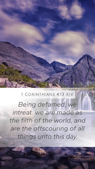 1 Corinthians 4:13 Explained