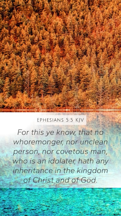 Ephesians 5:5 Explained